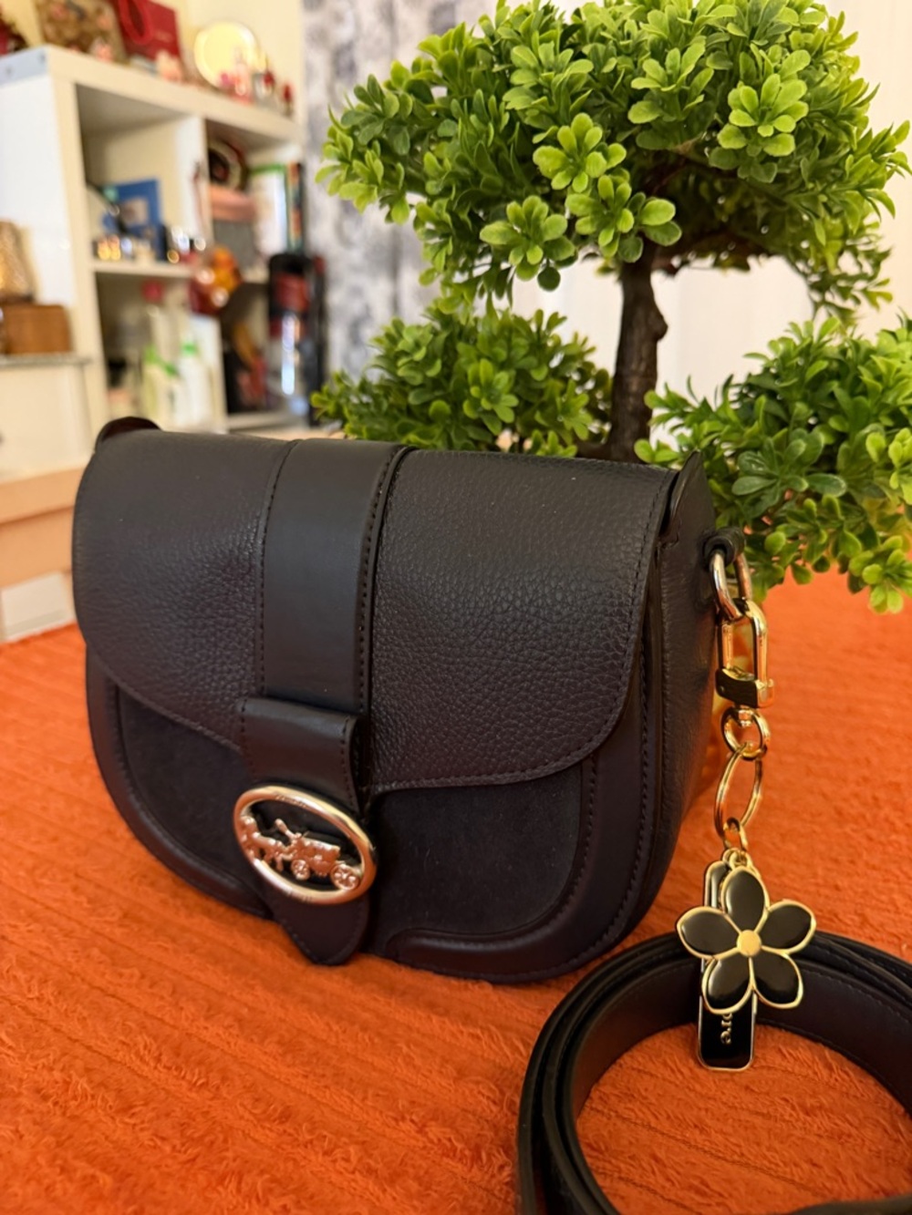 Coach Burgundy Leather Interior Patch Handbag - Picture 10 of 16